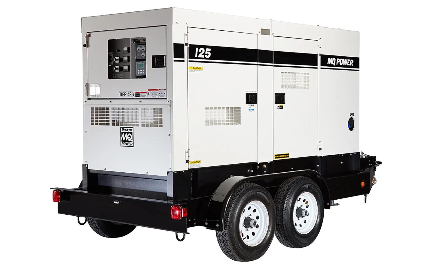 A WhisperWatt diesel generator at an Evergreen Resource base camp